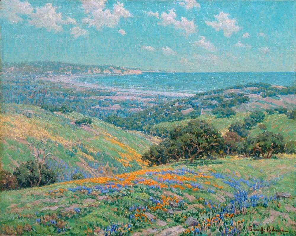 Malibu - Granville Redmond Malibu Coast Spring