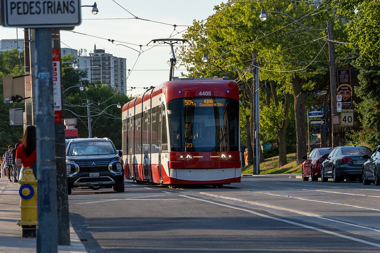 Toronto - 504 King TTC Streetcar on Broadview, July 23