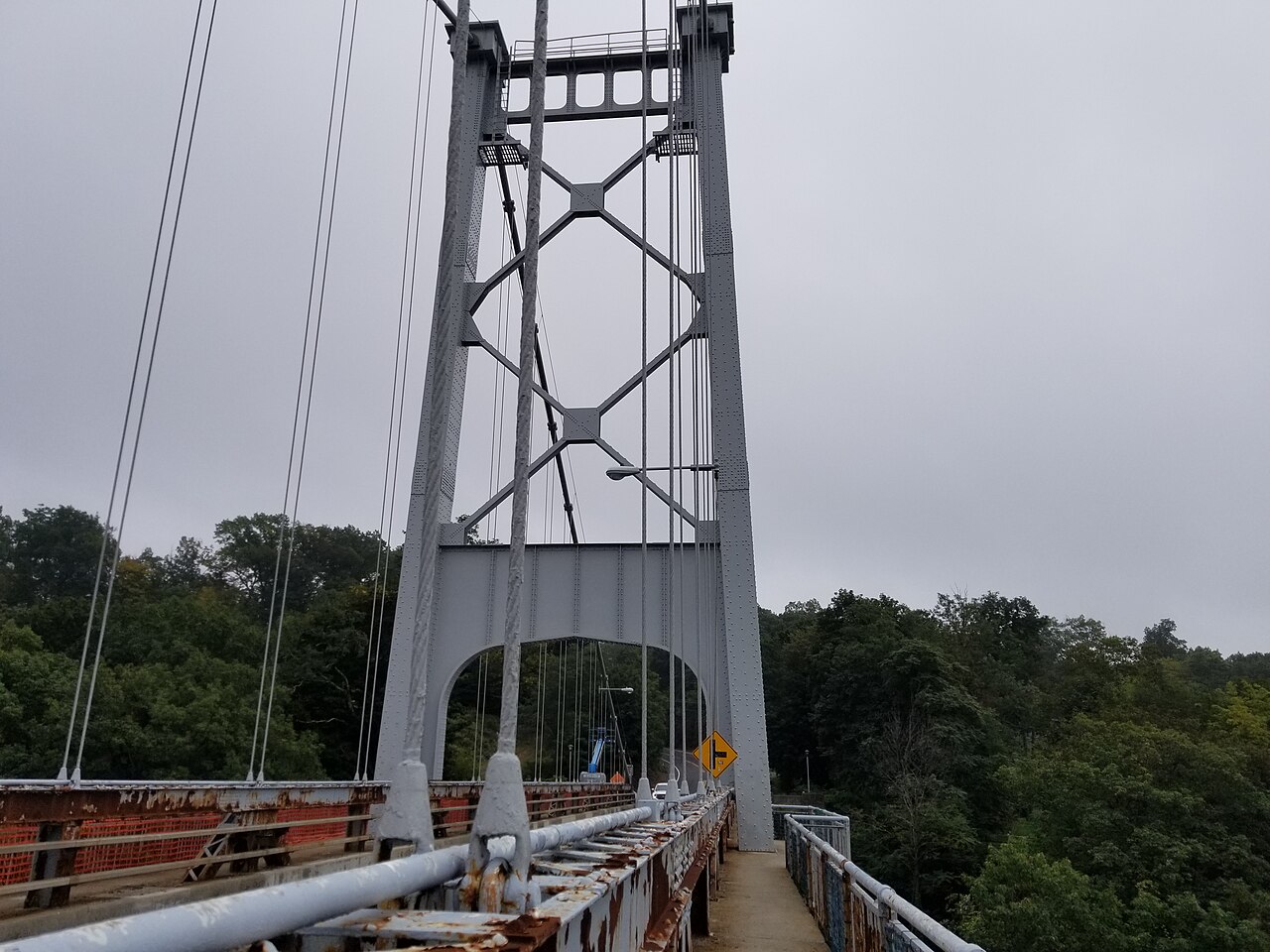Severance filming location: Kingston-Port Ewen Suspension Bridge